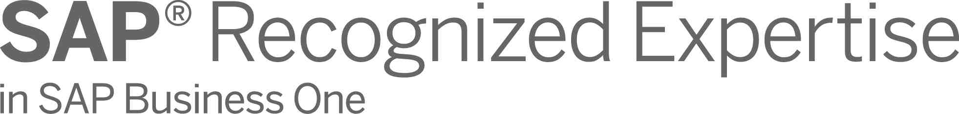 SAP Recognized Expertise in Business One