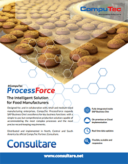 SAP Business One and ProcessForce for Process Manufacturing