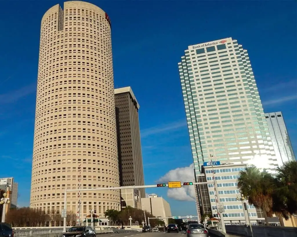 Sap Business One Tampa Florida 14 two tall buildings on the side of a road